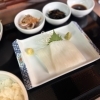 本日のランチは欧風カレー＆釣り物【ヤリイカ刺】です！