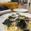 ベーコンとカーボロネロのチーズパスタで楽しむランチタイム