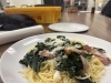 「ベーコンとカーボロネロのチーズパスタで楽しむランチタイム」