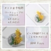 「ミモザのビーズ刺繍ブローチWS」