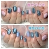 温度で色が変わる可愛いネイル「温度で変わる💗サーマル×ブルーマグネットネイル💙〜ネイル静岡葵区｜回数券あり◎駅近でアクセスも良好☆プライベート空間で贅沢なひとときを♡」