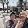 喜多方駅前おさんぽにちょうどいいワンハンドフード｜蕎麦ガレットチキンロール＆甘酒クリーム焙煎珈琲