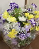 「四十九日のお供え花をお届けさせていただきました。」