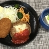 本日のAランチは　チーズハンバーグ