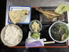 エテガレイ、五目焼き、ワカメうどん「本日の日替わり」