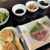 本日のランチはナポリタン＆釣り物【アジ刺】です！