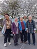「満開の桜の前でみんなでパチリ📷お花見ショット🌸【富士見・原村の福祉施設ひなたぼっこ】」