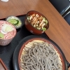 十割蕎麦とヤンニョムうま辛チキン丼で満足ランチ