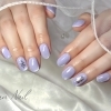 やさしく彩るライラックマグネット💜春の癒しネイル♡〜プライベートネイルサロン♡静岡市葵区｜完全予約制◎資格保有者のオーナーが必ず施術します☆