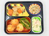 今治の高齢者向け宅配弁当。昼食はチリソースミートボール。「4/20(月)の昼食は「チリソースミートボール」」