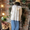花刺繡ブラウス×ライトデニムで“大人ナチュラル春コーデ”