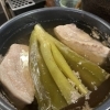 豚バラとネギのポッサム風煮込みで一杯いかがですか？