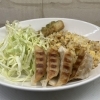 本日のお昼ご飯はチャーハン＆餃子定食でした