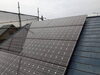 設置はプロへご相談ください「屋根のカバー工事が進行中です。今回は既存の太陽光パネルの撤去工事からです。」