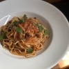 本日の旬魚で楽しむトマトベースパスタ「プッタネスカ」