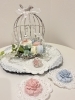 漆喰の花でアレンジしたブライダルリングピロー💍「ブライダルリングピロー🎀」