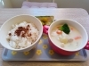 本日のまんぷくご飯「チキンクリームシチューと有機栽培米の美味しいご飯」