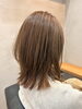 似合わせカットで透明感のある美髪に「赤みブラウン×外ハネレイヤーでやわらかボブに」