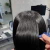 美髪縮毛矯正でつやとまとまりのあるミディアムヘアに