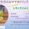 5月限定♪レモンライムソーダが今月ずっと100円引きです