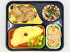 今治の高齢者向け宅配弁当。昼食はほうれん草オムレツ。「4/30(木)の昼食は「ほうれん草オムレツ」」