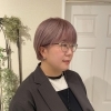 春カラー ペールピンク 伊丹 美容室