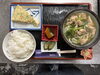 鶏あんかけうどん、五目焼き「本日の日替わり」
