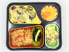今治の高齢者向け宅配弁当。夕食は韓国風焼肉炒め。「5/1(金)の夕食は「韓国風焼肉炒め」」