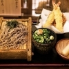 黄身と特製コロつゆで味わう！ざる蕎麦と天ぷらセット