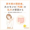 更年期の不調、腸内環境から専門ケア「更年期の関節痛、ホルモンの「代謝」の乱れが原因かも」