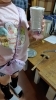 完成して、みんなにほめてもらいました。「万華鏡出来ました♥」