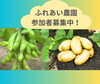 「ご近所で収穫体験！　ふれあい農園（じゃがいも堀り・枝豆）募集始まりました！」