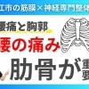 【腰痛は胸郭からアプローチ】腰が痛くなる原因は肋骨にある！｜松江市にある神経×筋膜の専門整体院の代表が徹底解説【松江・出雲・米子・整体・根本改善】