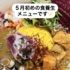 5月初めの『食養生』スパイスカレーと5/8〜11メニューのご案内