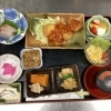 ヒレカツのトマトソース掛けと小鉢いろいろ 和定食ランチ