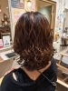 梅雨でも扱いやすいミディアムパーマ　甲東園　美容室　女性スタッフオンリー「梅雨でも扱いやすいミディアムパーマ　甲東園　美容室　女性スタッフオンリー」