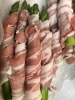 シャキシャキ食感！自家製豚バラ巻「国産アスパラ肉巻きと新じゃが煮、新ごぼうこんにゃく」