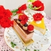 母の日〜限定・カーネーション付きケーキのご案内