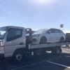 お客様のご自宅へ積載車で納車に向かいました
