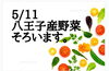明日は八王子産野菜　勢ぞろい。「八王子産野菜　5/11 火曜日は勢ぞろい。注目はロマネスコ！　すべて八王子産。　」