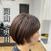横顔までやわらかく見せる脱白髪染めボブ