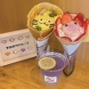 今月まで！書道教室紅コラボクレープ＆ドリンク好評販売中