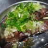 人気のネギ塩ごま油レバー