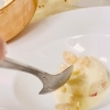 通常コース料理の前菜【紅ずわい蟹のフラン小海老のソース】