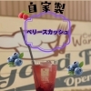 自家製3種ベリーのこだわりスカッシュできました！