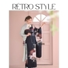 紺色の新作レトロ振袖が登場✨【鯖江市 振袖・袴・着物のレンタル販売 はんなり屋】