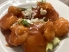 「本日の日替わりランチはエビチリ定食です」