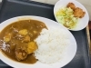 「本日のお昼ご飯はボリューム満点の大盛カレーでした」