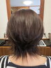 「首元すっきり 動きのある大人ショート＆クリアベージュカラー」