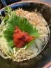 鰹出汁で仕立てた和風の冷麺です「夏先取り！梅ぇ冷麺＆夏野菜チキンキーマカレー始めました」